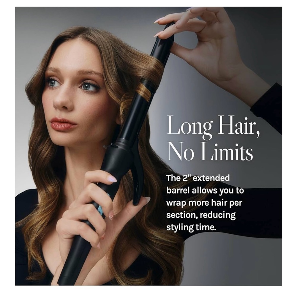 Bio Ionic Black Curling Iron 1” - Picture 3 of 5